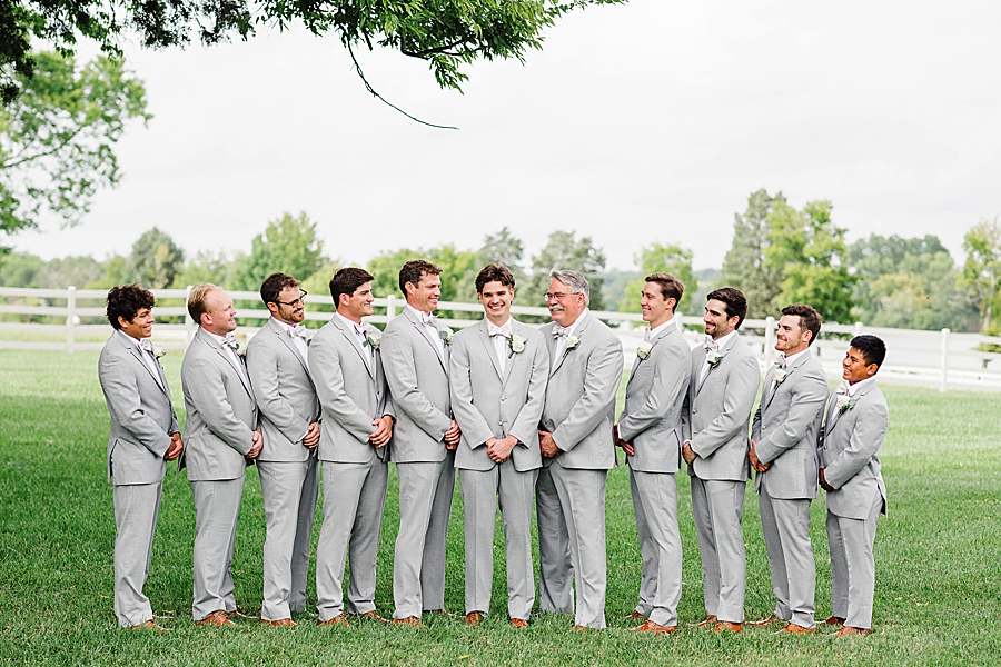 the guys at this marblegate farm wedding