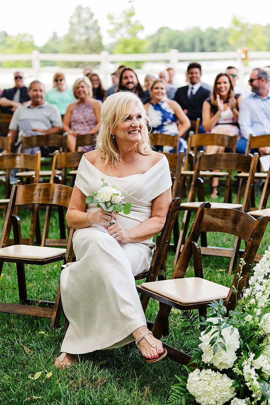mother of the groom at this marblegate farm wedding