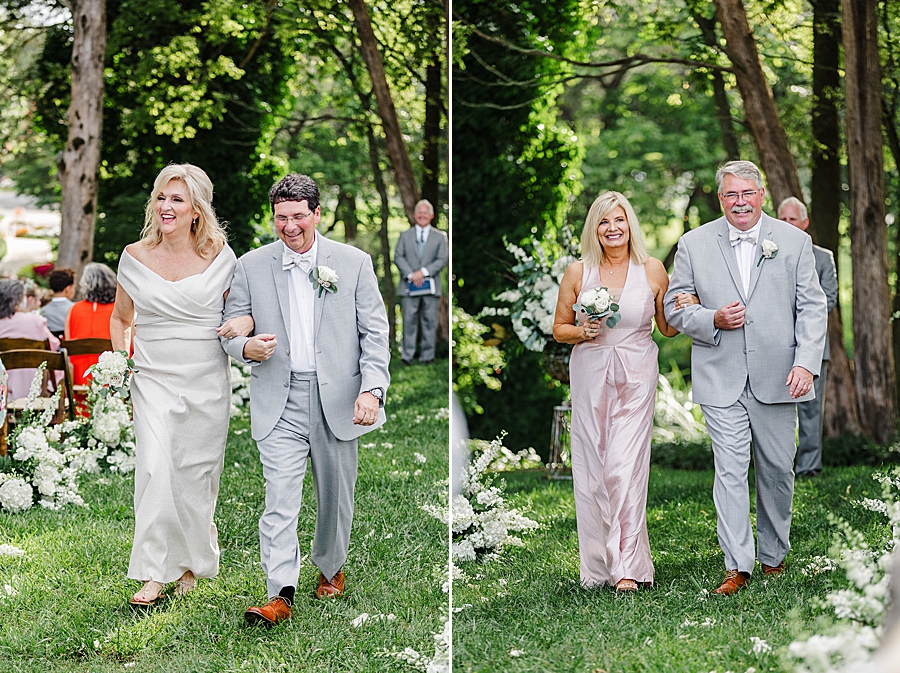 parents of the couple at this marblegate farm wedding