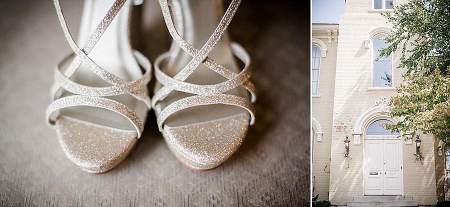 Detail shot of shoes and door at this East Ivy Mansion Wedding session by Knoxville Wedding Photographer, Amanda May Photos.