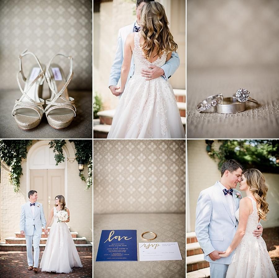 Detail shots at this East Ivy Mansion Wedding session by Knoxville Wedding Photographer, Amanda May Photos.