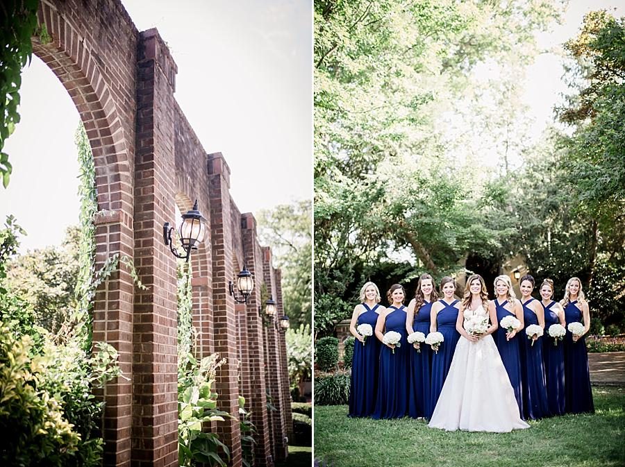 Detail with bridesmaids at this East Ivy Mansion Wedding session by Knoxville Wedding Photographer, Amanda May Photos.