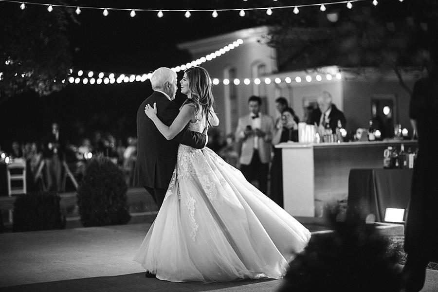 Bride dancing with her father at this East Ivy Mansion Wedding session by Knoxville Wedding Photographer, Amanda May Photos.