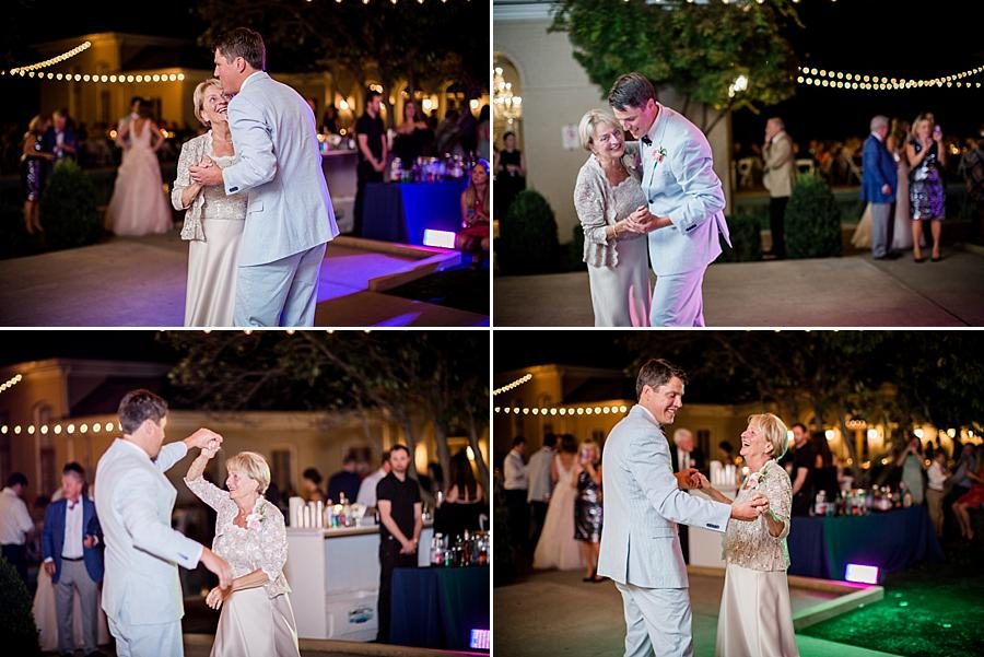 Groom dancing with mother at this East Ivy Mansion Wedding session by Knoxville Wedding Photographer, Amanda May Photos.