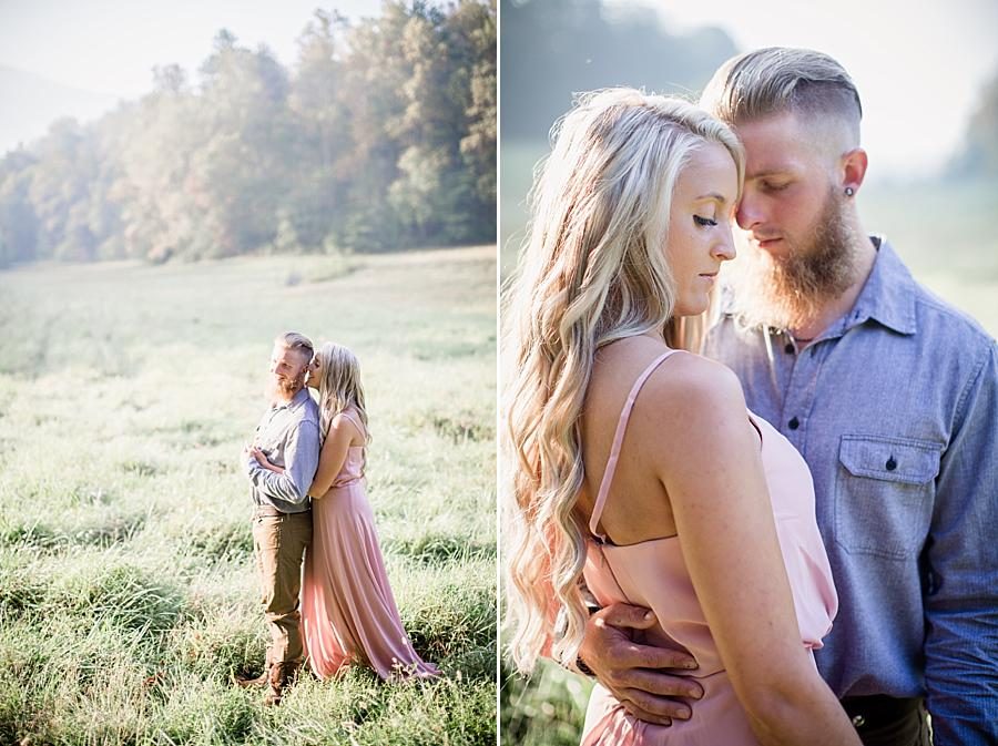 Looking at each other at this Townsend Anniversary session by Knoxville Wedding Photographer, Amanda May Photos.