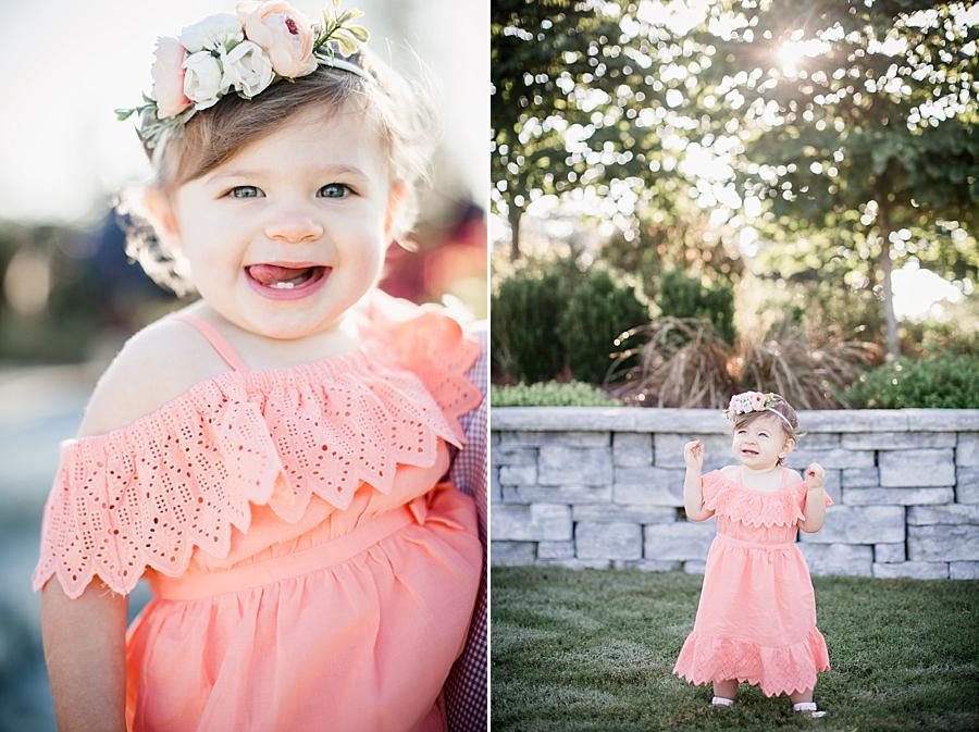 Toddler at this Shelby Bottoms Park family session by Knoxville Wedding Photographer, Amanda May Photos.