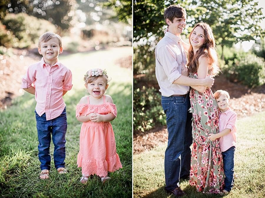 Pink accents at this Shelby Bottoms Park family session by Knoxville Wedding Photographer, Amanda May Photos.