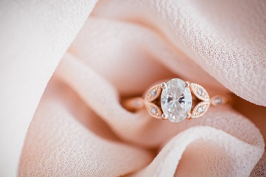 Engagement ring at this Air Force Engagement Session by Knoxville Wedding Photographer, Amanda May Photos.