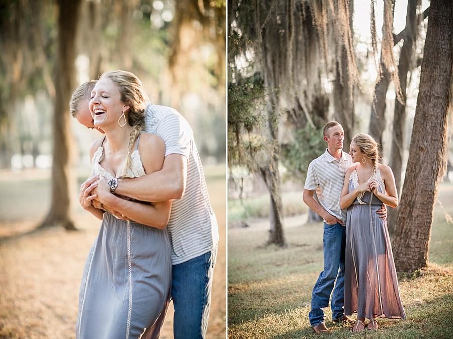 The happy couple at this Air Force Engagement Session by Knoxville Wedding Photographer, Amanda May Photos.