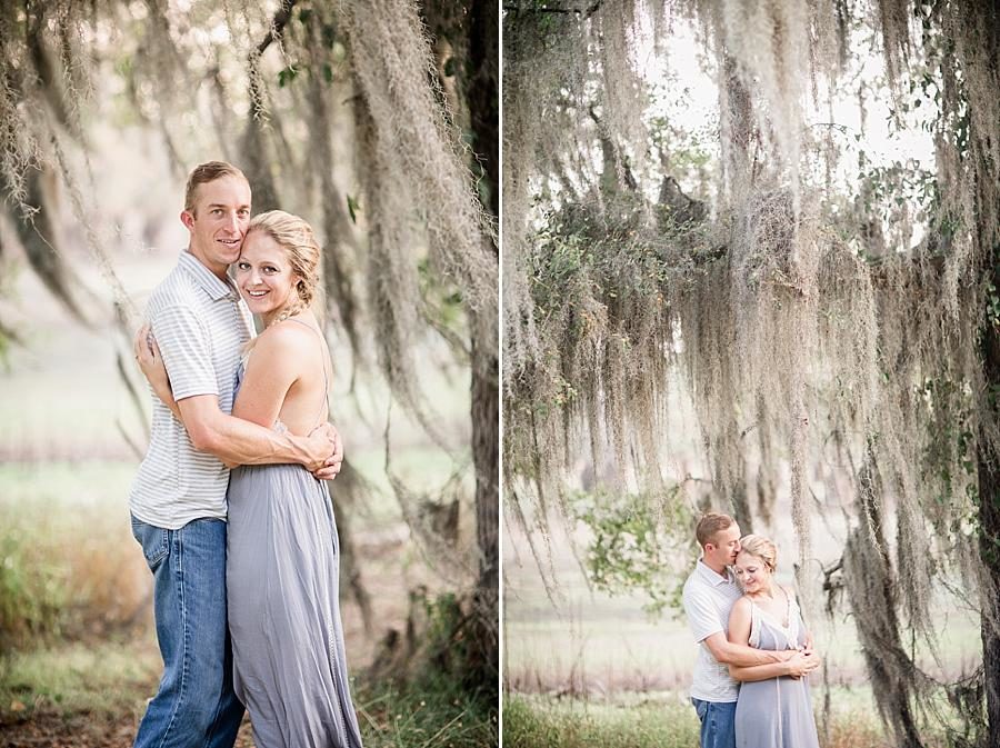 Looking at the camera at this Air Force Engagement Session by Knoxville Wedding Photographer, Amanda May Photos.