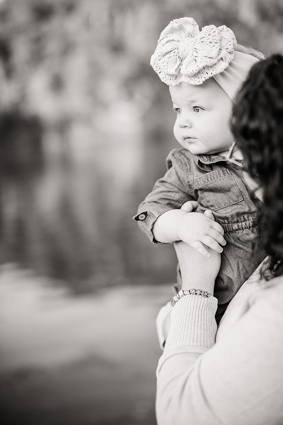 Baby with mom at this Melton Hill Park 1 by Knoxville Wedding Photographer, Amanda May Photos.