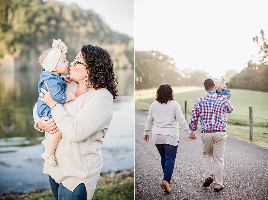 Baby kisses by Knoxville Wedding Photographer, Amanda May Photos.