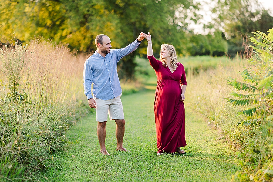 twirling at this melton hill maternity