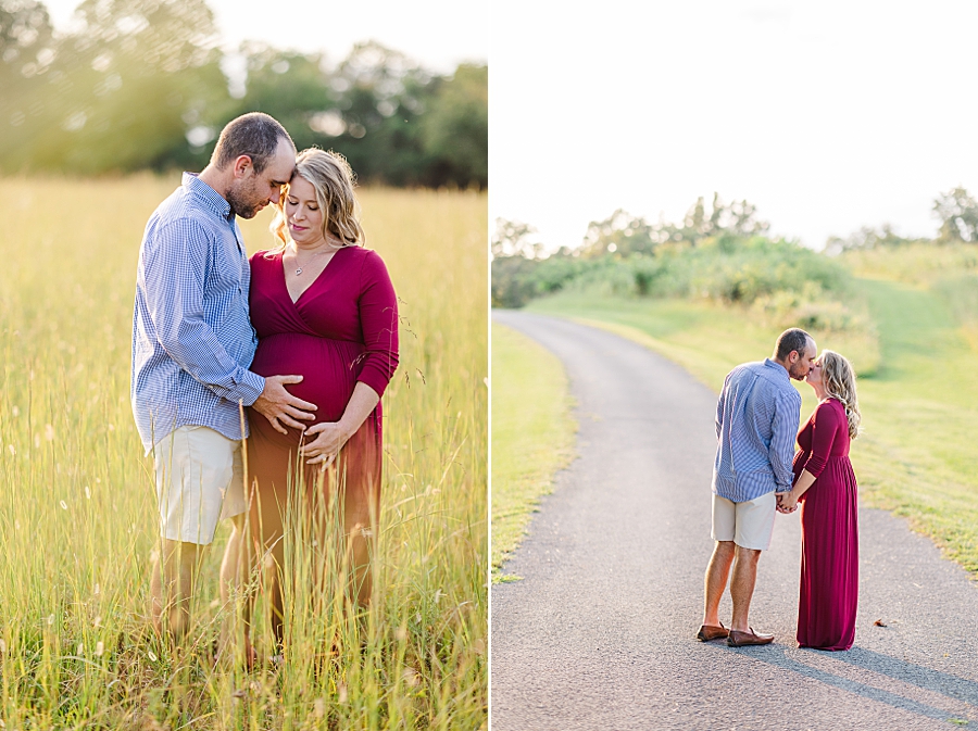 kissing on the road at this melton hill maternity
