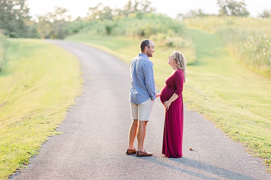 holding hands at this melton hill maternity