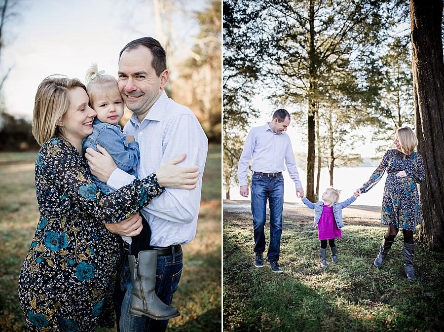 Hugging together at this concord park family session by Knoxville Wedding Photographer, Amanda May Photos.