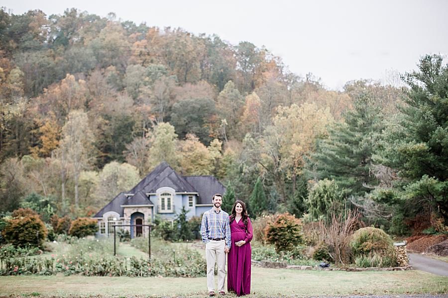 Mansion at this Natchez Trace Glen Maternity by Knoxville Wedding Photographer, Amanda May Photos.