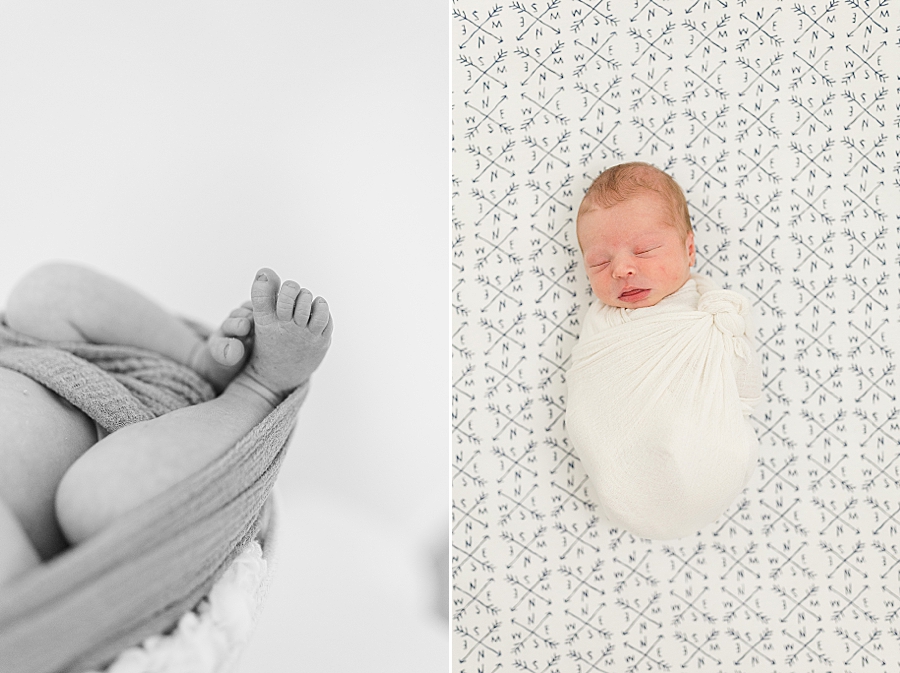 baby feet at this newborn session