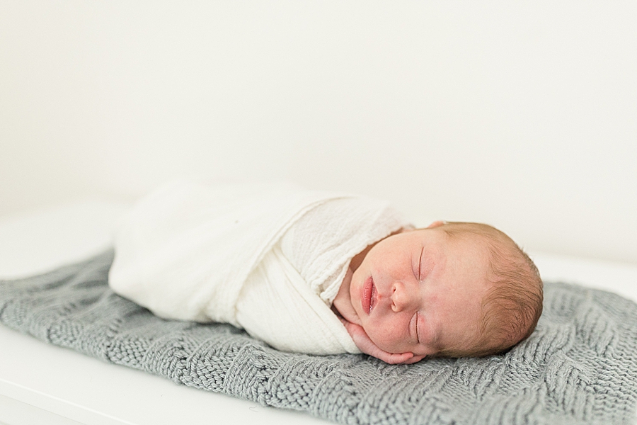 sleeping baby at this newborn session