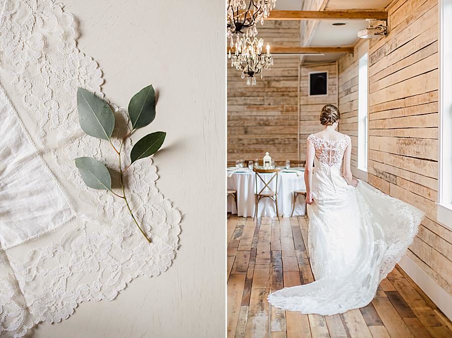 Reception venue at this Ramble Creek Bridal session by Knoxville Wedding Photographer, Amanda May Photos.
