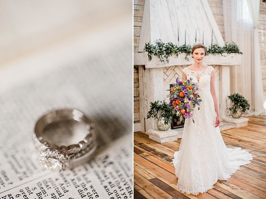 Engagement ring at this Ramble Creek Bridal session by Knoxville Wedding Photographer, Amanda May Photos.