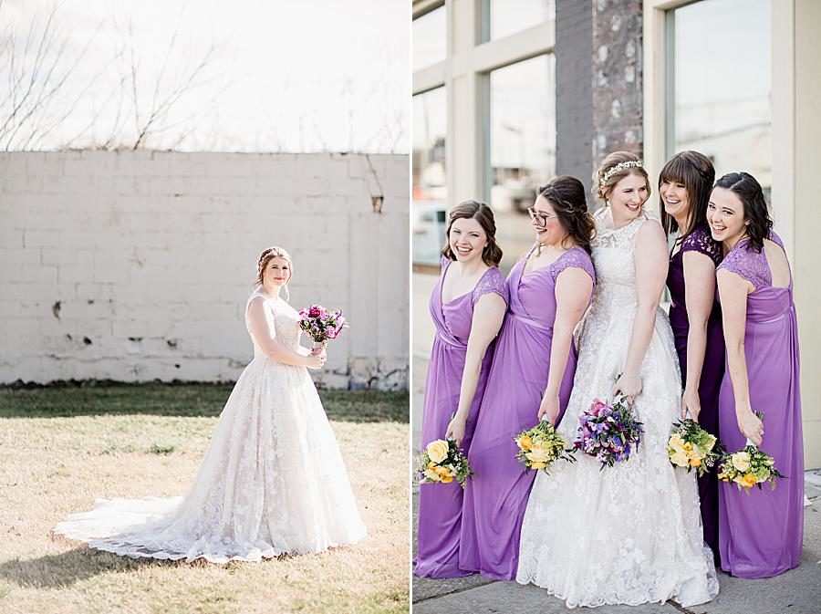 Bridal portrait at this Relix Theater Wedding by Knoxville Wedding Photographer, Amanda May Photos.