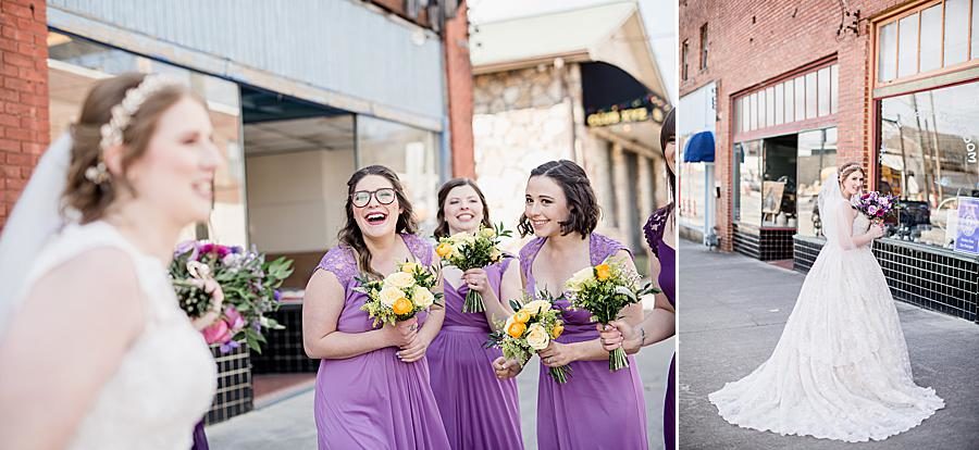 Lavender at this Relix Theater Wedding by Knoxville Wedding Photographer, Amanda May Photos.