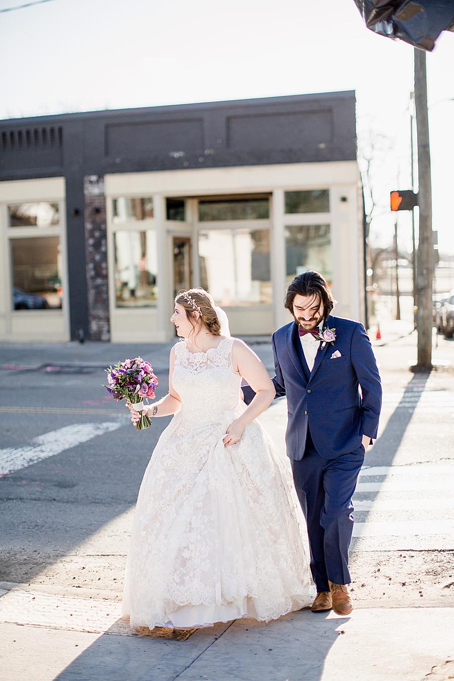 Downtown Knoxville at this Relix Theater Wedding by Knoxville Wedding Photographer, Amanda May Photos.