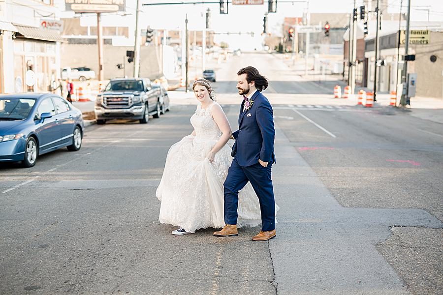Windy at this Relix Theater Wedding by Knoxville Wedding Photographer, Amanda May Photos.