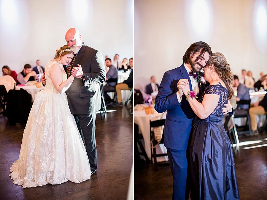 Parent dances at this Relix Theater Wedding by Knoxville Wedding Photographer, Amanda May Photos.
