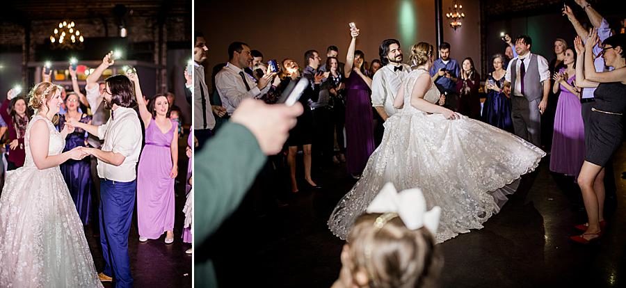 Party at this Relix Theater Wedding by Knoxville Wedding Photographer, Amanda May Photos.