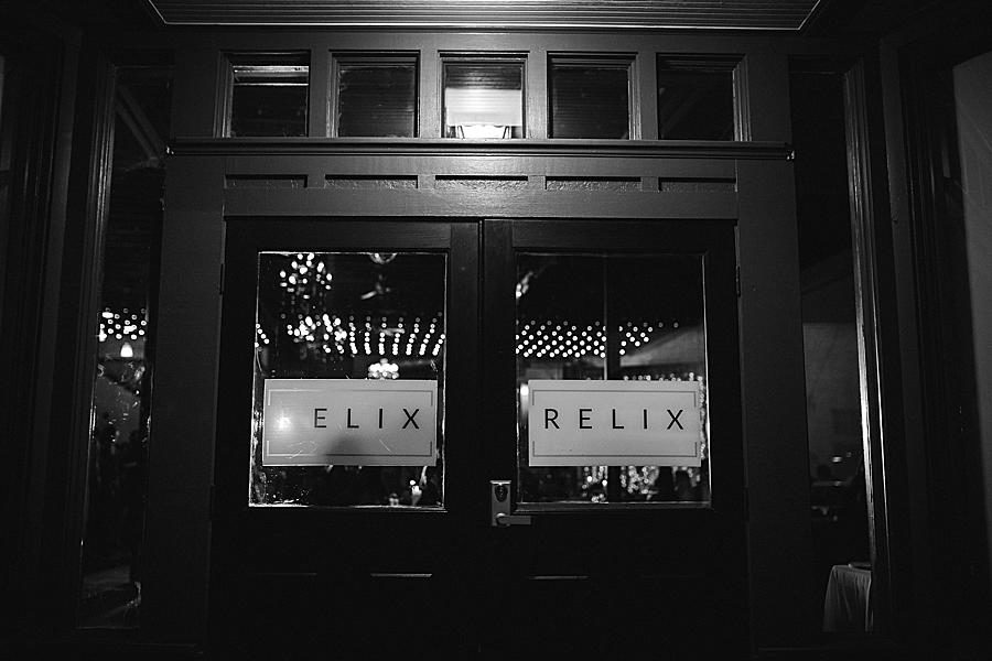 Relix sign at this Relix Theater Wedding by Knoxville Wedding Photographer, Amanda May Photos.
