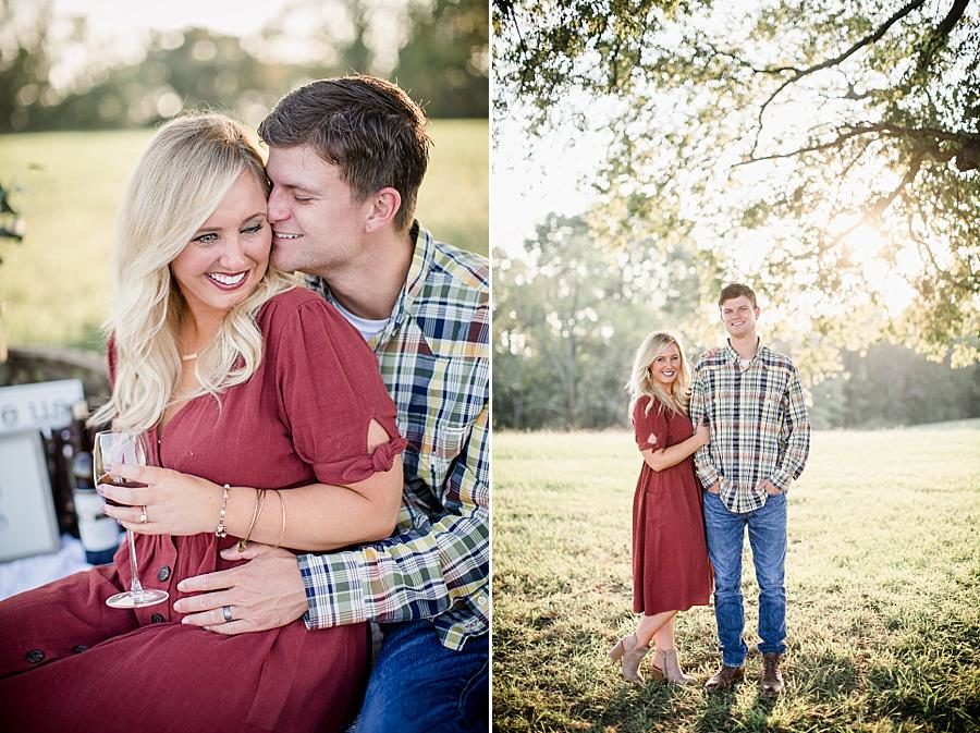 Cranberry dress at this Spout Springs Vineyard Family Session by Knoxville Wedding Photographer, Amanda May Photos.