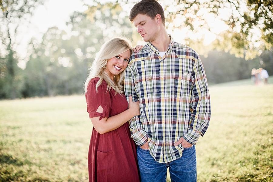 Head on shoulder at this Spout Springs Vineyard Family Session by Knoxville Wedding Photographer, Amanda May Photos.
