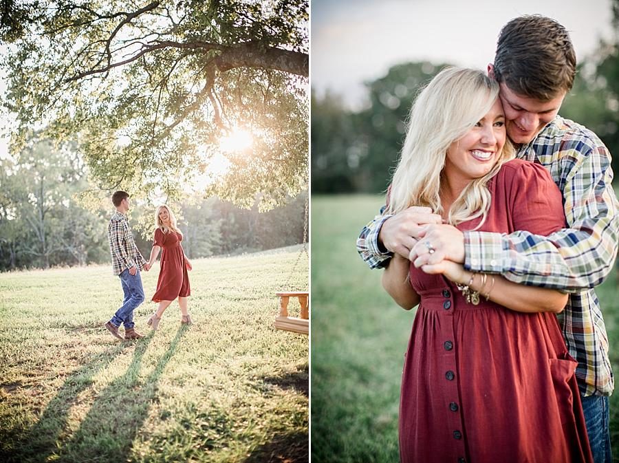 Golden hour at this Spout Springs Vineyard Family Session by Knoxville Wedding Photographer, Amanda May Photos.
