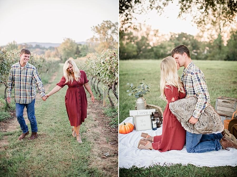 Fuzzy pillow at this Spout Springs Vineyard Family Session by Knoxville Wedding Photographer, Amanda May Photos.