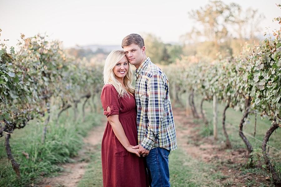 Cheek to cheek at this Spout Springs Vineyard Family Session by Knoxville Wedding Photographer, Amanda May Photos.