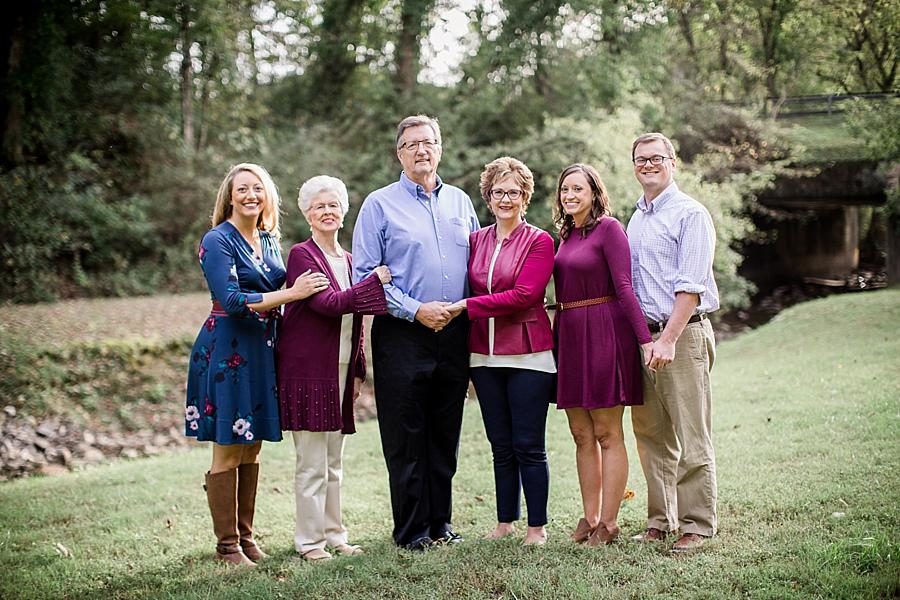 Arms linked at this Norris Dam Family Session by Knoxville Wedding Photographer, Amanda May Photos.
