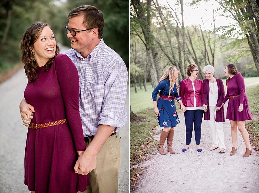 Husband and wife at this Norris Dam Family Session by Knoxville Wedding Photographer, Amanda May Photos.