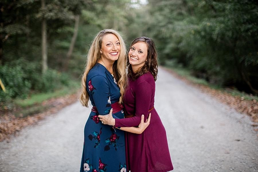 Sisters at this Norris Dam Family Session by Knoxville Wedding Photographer, Amanda May Photos.