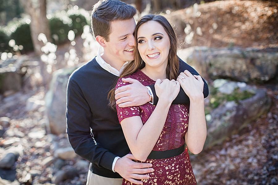 Hand on waist at this Smoky Mountain Engagement by Knoxville Wedding Photographer, Amanda May Photos.