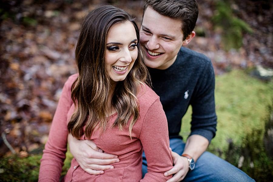 Smiles at this Smoky Mountain Engagement by Knoxville Wedding Photographer, Amanda May Photos.