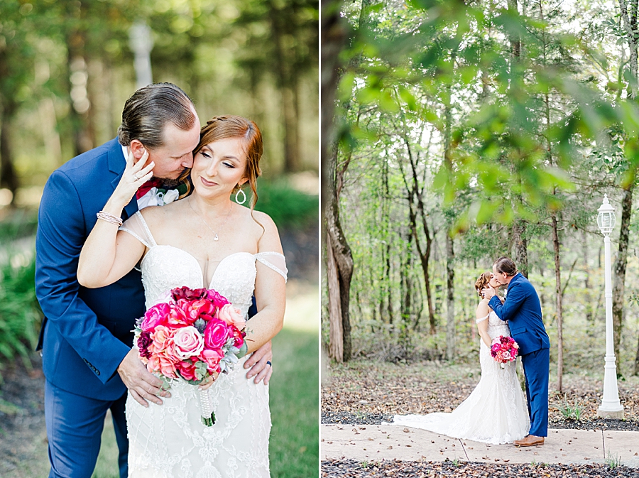 bride and groom portraits at this stone gate farm wedding