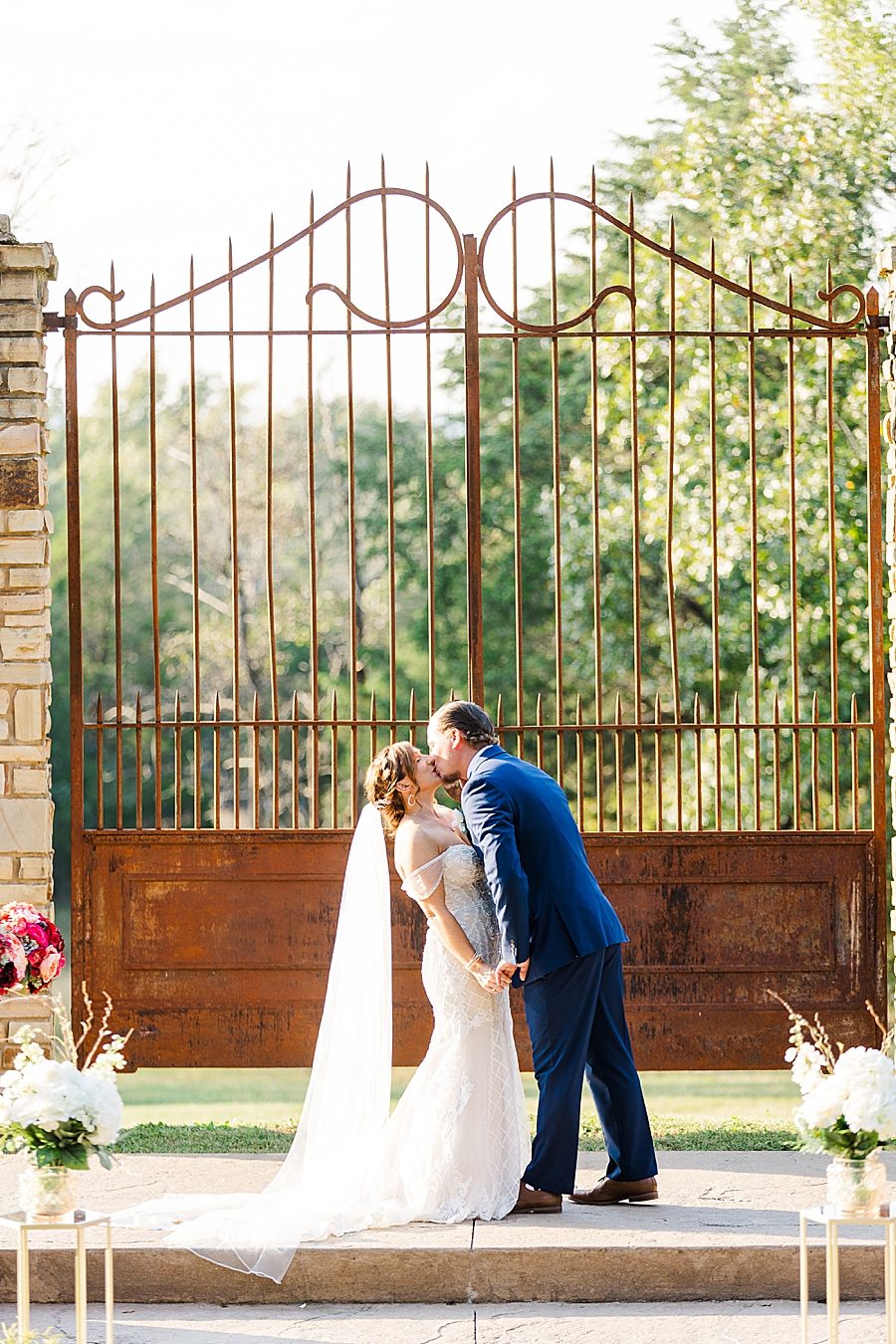 you may kiss the bride at this stone gate farm wedding