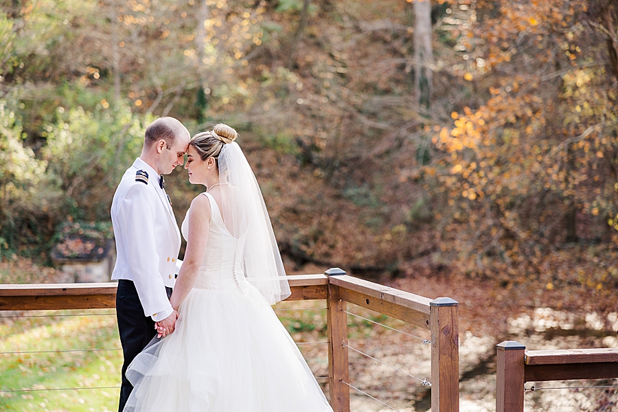 foreheads together at this strawberry creek wedding