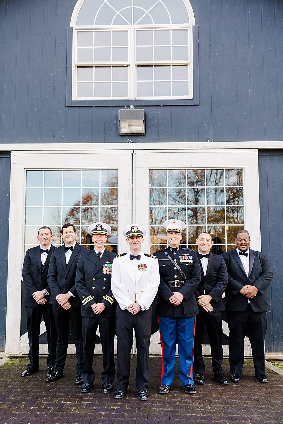 groom and groomsmen at this strawberry creek wedding