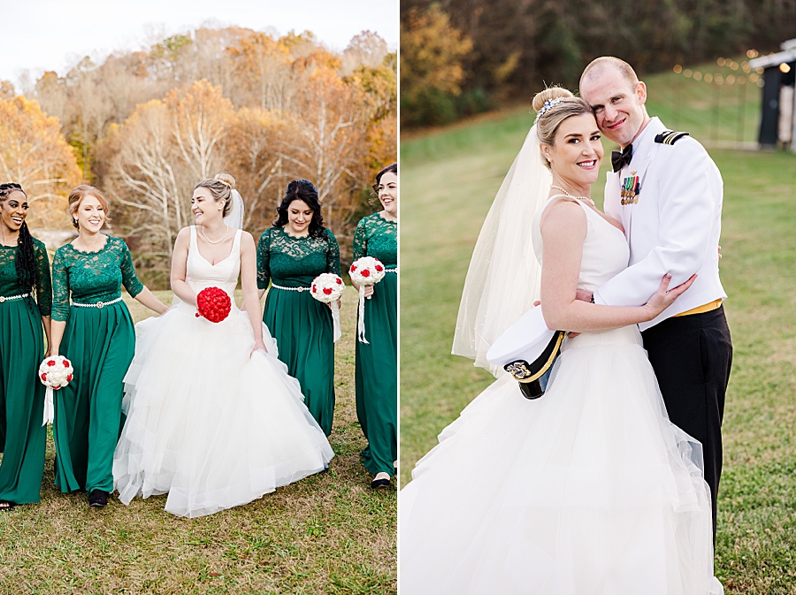 bride and groom at this strawberry creek wedding