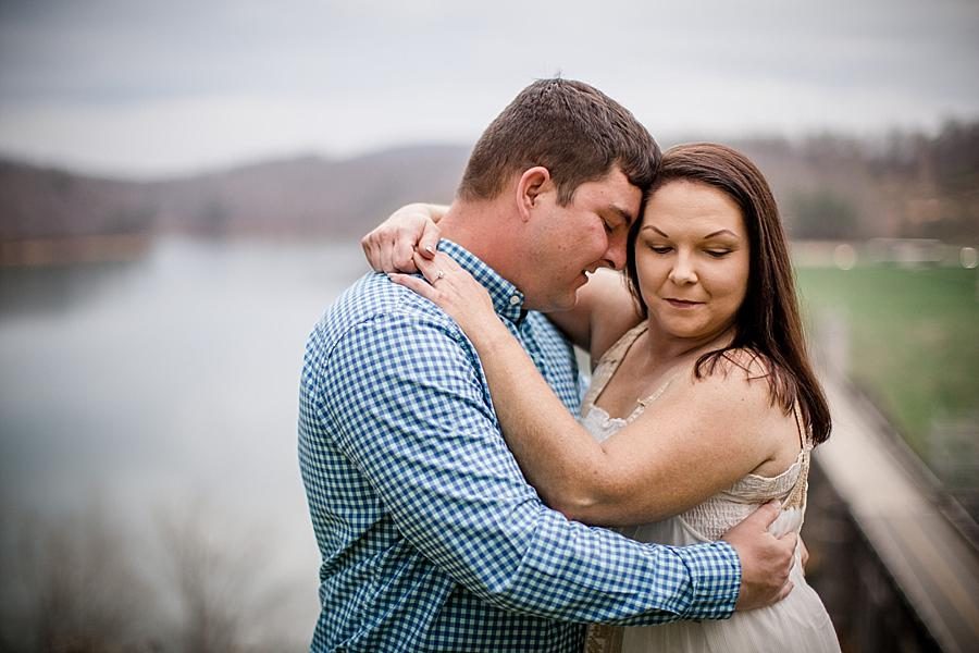In love at this Norris Dam Engagement Photos by Knoxville Wedding Photographer, Amanda May Photos.