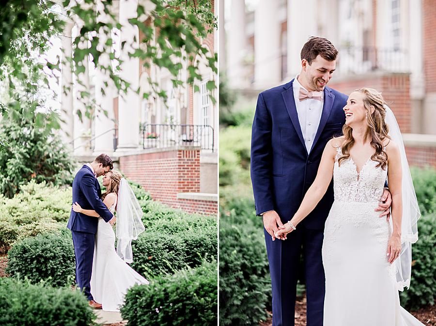 Bride and groom formal portraits by Knoxville Wedding Photographer, Amanda May Photos.
