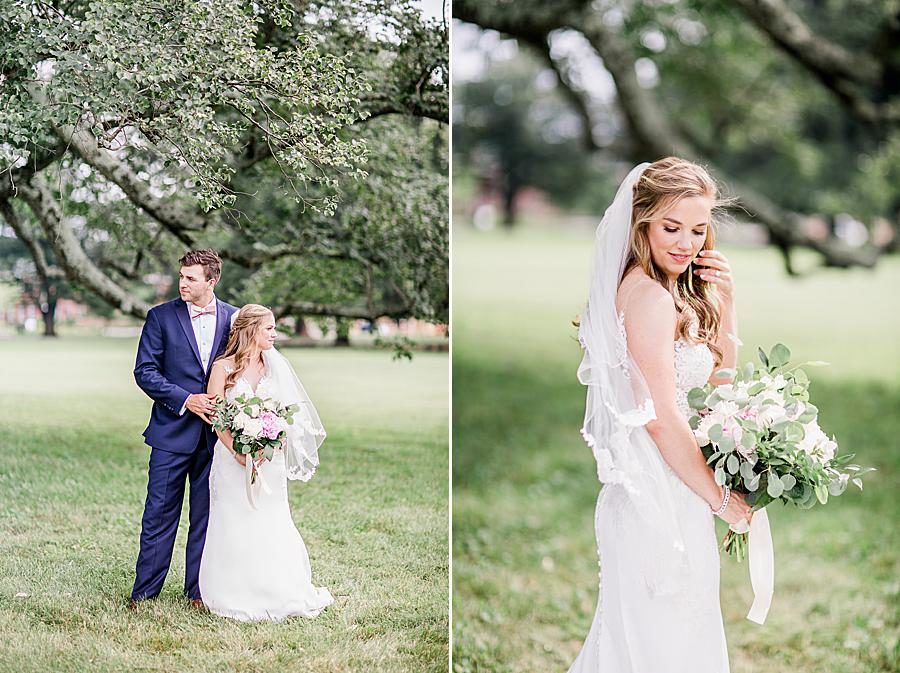 Long blonde curls at this The Olmsted Wedding by Knoxville Wedding Photographer, Amanda May Photos.